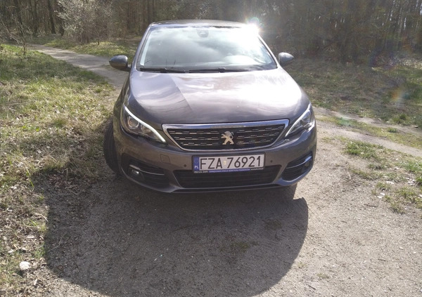 Peugeot 308 cena 50900 przebieg: 115000, rok produkcji 2020 z Żary małe 79